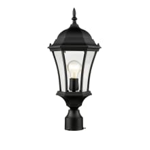 Wakefield 1 Light Outdoor Post Light with Clear Beveled Shade