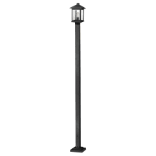Portland 112" Tall 1 Light Outdoor Lantern Post Light with Post