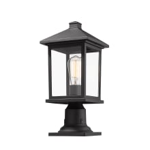 Portland 18" Tall 1 Light Outdoor Lantern Pier Mount Light