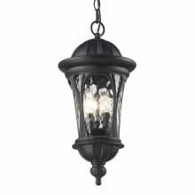Doma 20" Tall 5 Light Outdoor Pendant with Water Glass Shade