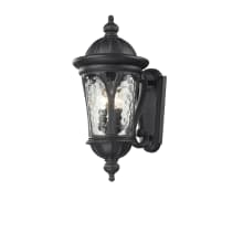 Doma 20" Tall 3 Light Wall Sconce with Water Glass