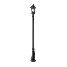 Doma 121" Tall 5 Light Outdoor Post Light - Field Cuttable Post Included