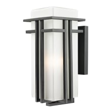 Abbey 17" Tall 1 Light Wall Sconce with Matte Opal Glass