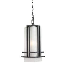 Abbey 18" Tall 1 Light Outdoor Pendant with Matte Opal Shade