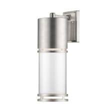 Luminata 17" Tall LED Cylinder Wall Sconce with Clear Glass - 2700K