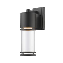 Luminata 14" Tall LED Cylinder Wall Sconce with Clear Glass - 2700K