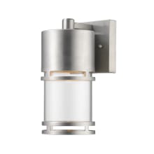Luminata 8" Tall LED Cylinder Wall Sconce with Clear Glass - 2700K