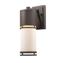 Luminata 14" Tall LED Cylinder Wall Sconce with Matte Opal Glass - 2700K