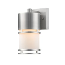 Luminata 9" Tall LED Cylinder Wall Sconce with Matte Opal Glass - 2700K
