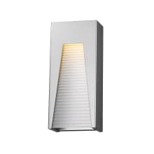 Millenial 18" Tall LED Wall Sconce with Ribbed, Chiseled or Seedy Glass - 3000K