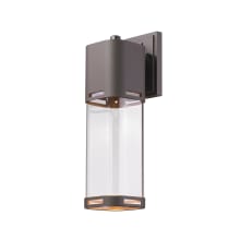 Lestat 18" Tall LED Wall Sconce with Clear Cylinder Glass - 2700K