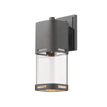 Lestat 14" Tall LED Wall Sconce with Clear Cylinder Glass - 2700K