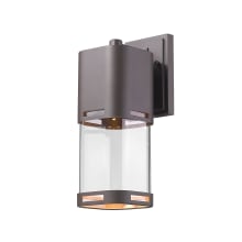 Lestat 14" Tall LED Wall Sconce with Clear Cylinder Glass - 2700K