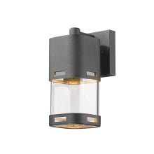 Lestat 9" Tall LED Wall Sconce with Clear Cylinder Glass - 2700K