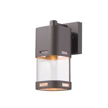 Lestat 9" Tall LED Wall Sconce with Clear Cylinder Glass - 2700K