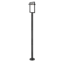 Luttrel 97" Tall LED Outdoor Post Light with Round Post