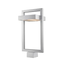 Luttrel 22" Tall LED Outdoor Post Light with Square Fitter
