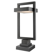 Luttrel 25" Tall LED Outdoor Square Base Pier Mount Light