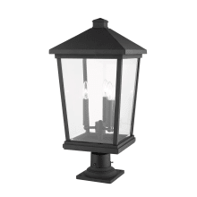 Beacon 3 Light 25" Tall Outdoor Pier Mount Post Light
