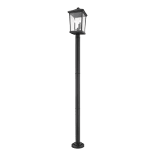 Beacon 3 Light 86" Tall Outdoor Single Head Post Light