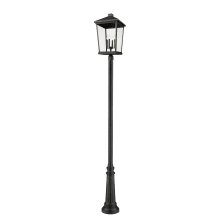 Beacon 4 Light 126" Tall Outdoor Single Head Post Light