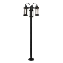 Roundhouse 3 Light 94" Tall Outdoor Multi Head Post Light