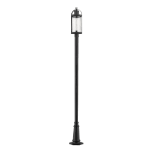 Roundhouse 27" Tall Outdoor Pier Mount Post Light with Round Mounting Base