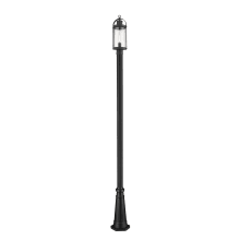 Roundhouse 114" Tall Outdoor Single Head Post Light with 10" Base