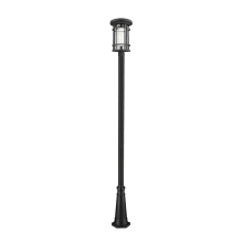 Jordan 114" Tall Outdoor Single Head Post Light with 12" Base