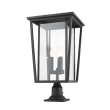 Seoul 3 Light 24" Tall Outdoor Single Head Post Light