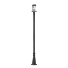 Millworks 2 Light 110" Tall Outdoor Single Head Post Light with 10" Base