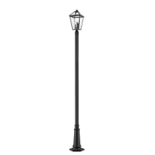 Talbot 3 Light 15" Wide Outdoor Single Head Post Light with Clear Glass Shade