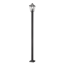 Talbot 3 Light 114" Tall Outdoor Single Head Post Light with Square Base