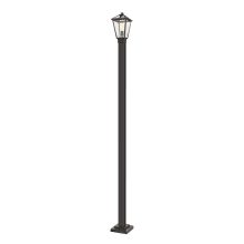 Talbot 110" Tall Outdoor Single Head Post Light with Square Base