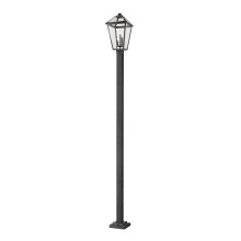 Talbot 3 Light 117" Tall Outdoor Single Head Post Light with Square Base