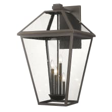 Talbot 4 Light 33" Tall Outdoor Wall Sconce