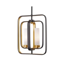 Aideen 2 Light 11" Wide Multi Light Pendant with Frosted Glass Shade