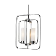 Aideen 2 Light 11" Wide Multi Light Pendant with Frosted Glass Shade
