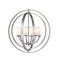 Ashling 6 Light 24" Wide Globe Chandelier with Matte Opal Glass Shades
