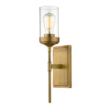 Calliope 18" Tall Wall Sconce with Clear Glass