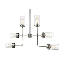 Calliope 42" Wide 6 Light Linear Chandelier