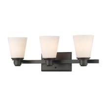 Kayla 3 Light 22" Wide Bathroom Vanity Light