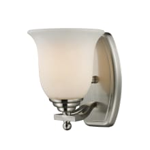 Lagoon 1 Light Bathroom Sconce with Matte Opal Glass Shade