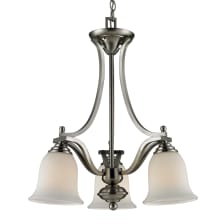 Lagoon 3 Light 1 Tier Chandelier with Matte Opal Shade