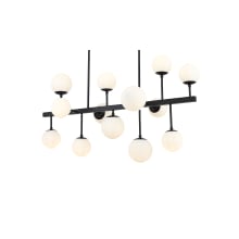 Midnetic 13 Light 21" Wide Abstract Linear Chandelier