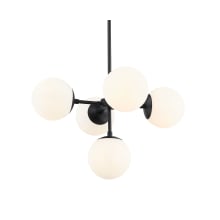 Midnetic 5 Light 22" Wide Chandelier