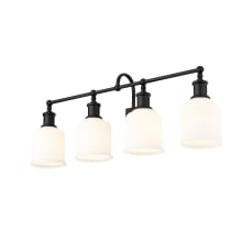 Bryant 4 Light 32" Wide Bathroom Vanity Light with Frosted Glass Shades
