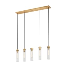 Beau 5 Light 42" Wide Suspension Linear Pendant