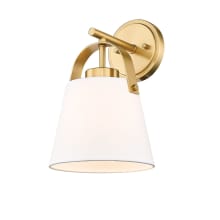 Z-Studio Linen Pendant 13" Tall Wall Sconce