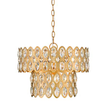 Dealey 5 Light 16" Wide Crystal Pendant